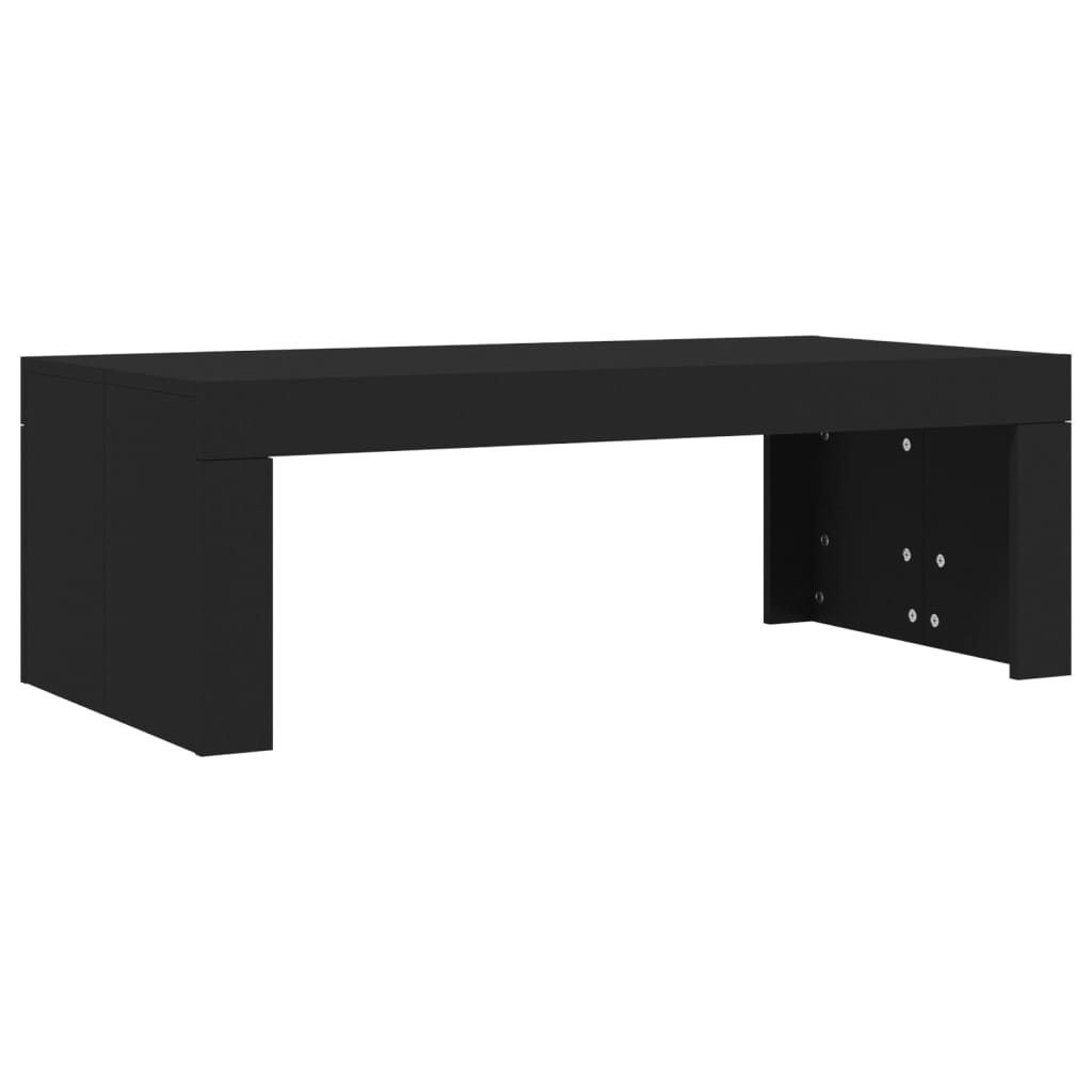 Tavolino da Salotto Nero 102x50x36 cm in Legno Multistrato | homemem39