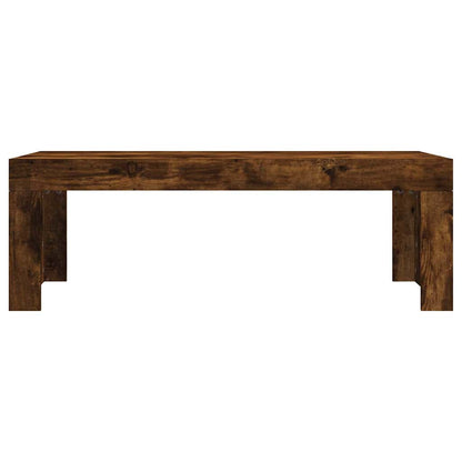 Tavolino da Salotto Rovere Fumo 102x50x36 cm Legno Multistrato