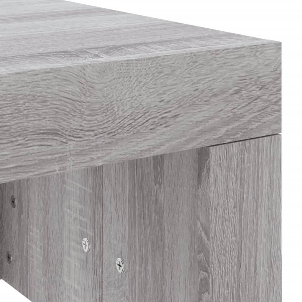 Tavolino da Salotto Grigio Sonoma 102x50x36cm Legno Multistrato