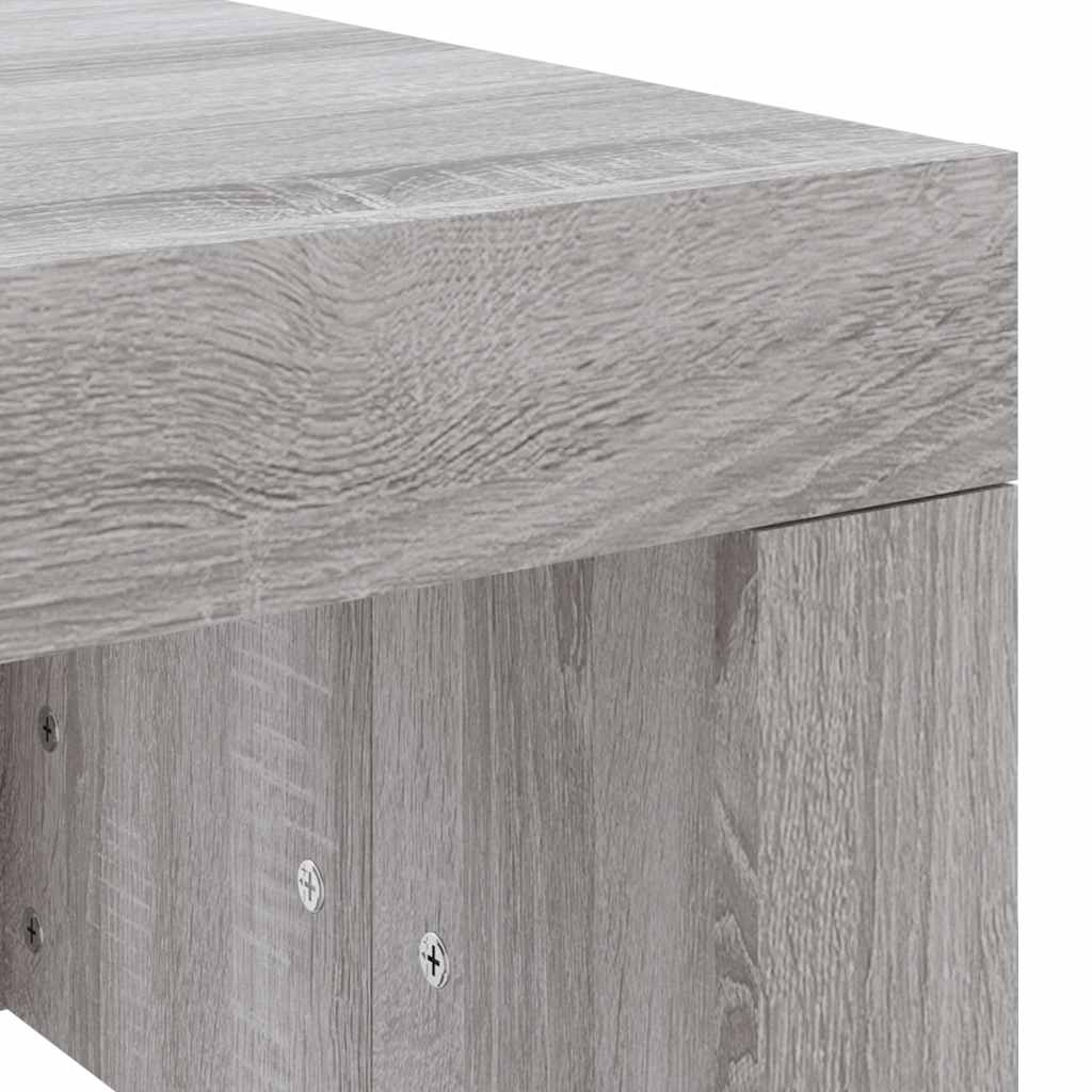 Tavolino da Salotto Grigio Sonoma 102x50x36cm Legno Multistrato