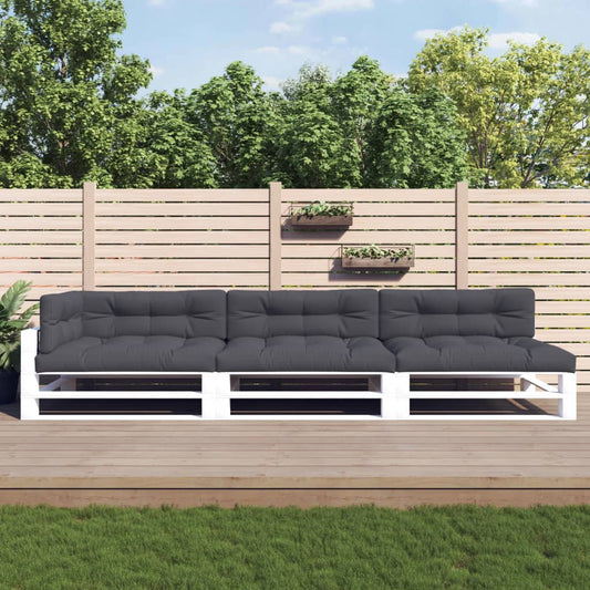 Cuscini per Pallet 7 pz Antracite in Tessuto | homemem39