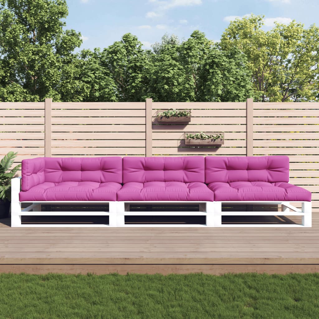 Cuscini per Pallet 7 pz Rosa in Tessuto - homemem39