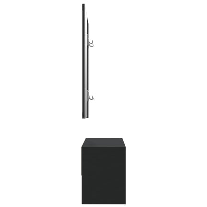 Set di Mobili da Corridoio Nero in Legno Multistrato - homemem39