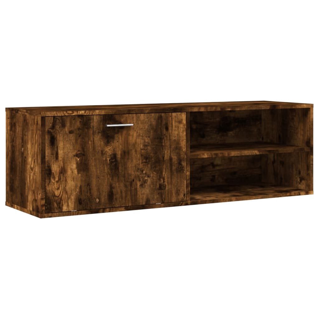 Smoked Oak TV Cabinet 120x34x37 cm Multilayer Wood