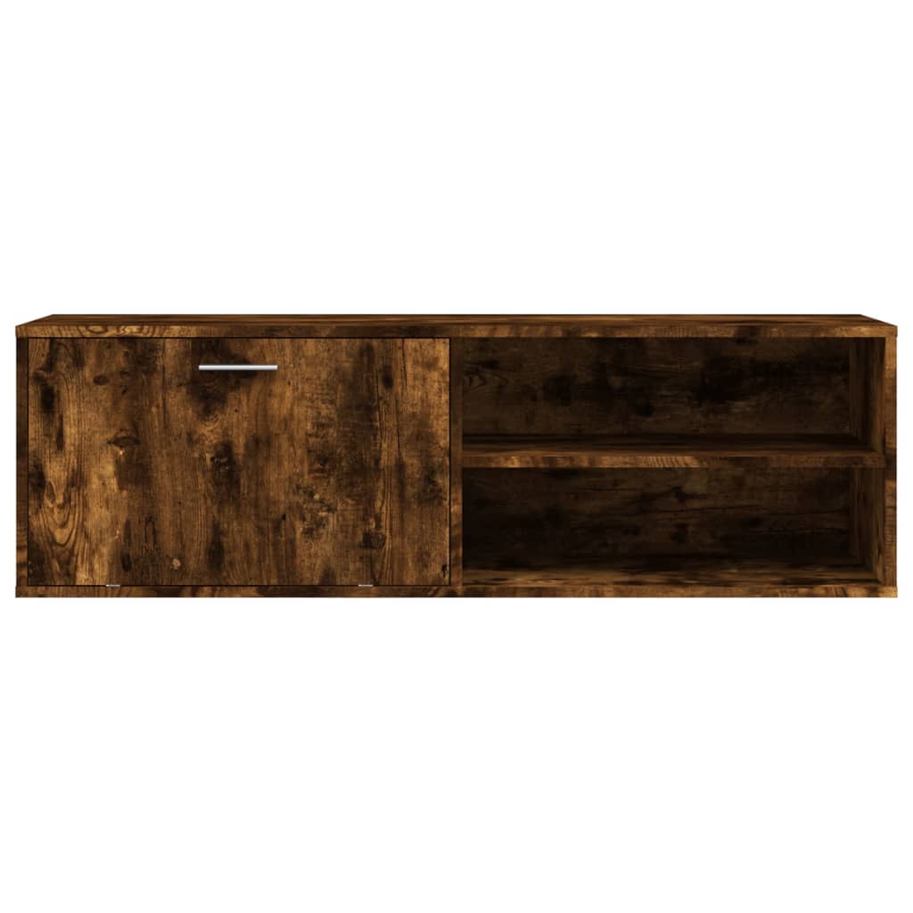 Smoked Oak TV Cabinet 120x34x37 cm Multilayer Wood