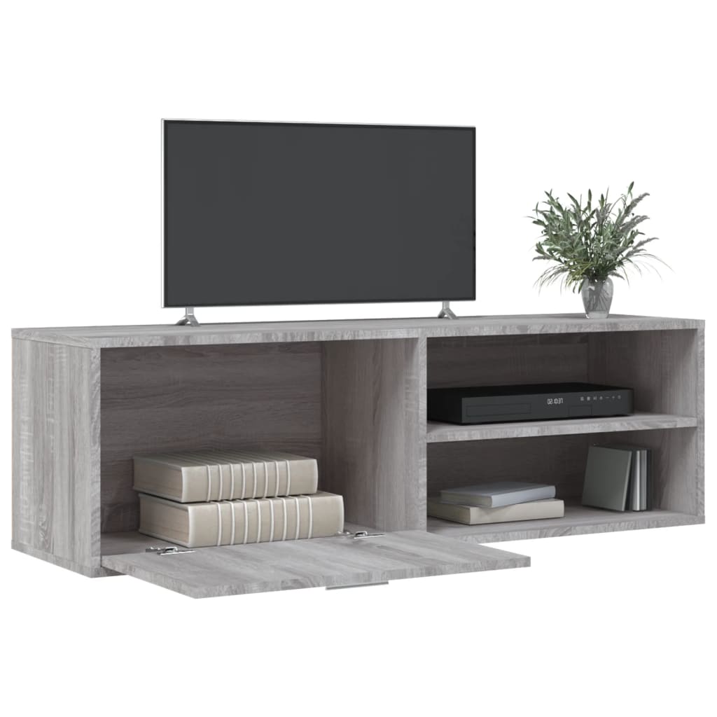 Mobile Porta TV Grigio Sonoma 120x34x37 cm in Legno Multistrato - homemem39