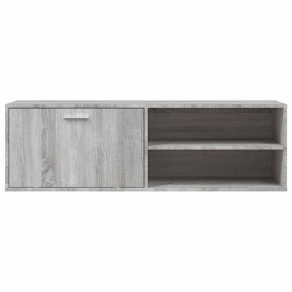 Sonoma Gray TV Stand 120x34x37 cm in Multilayer Wood