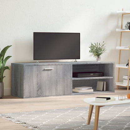 Sonoma Gray TV Stand 120x34x37 cm in Multilayer Wood