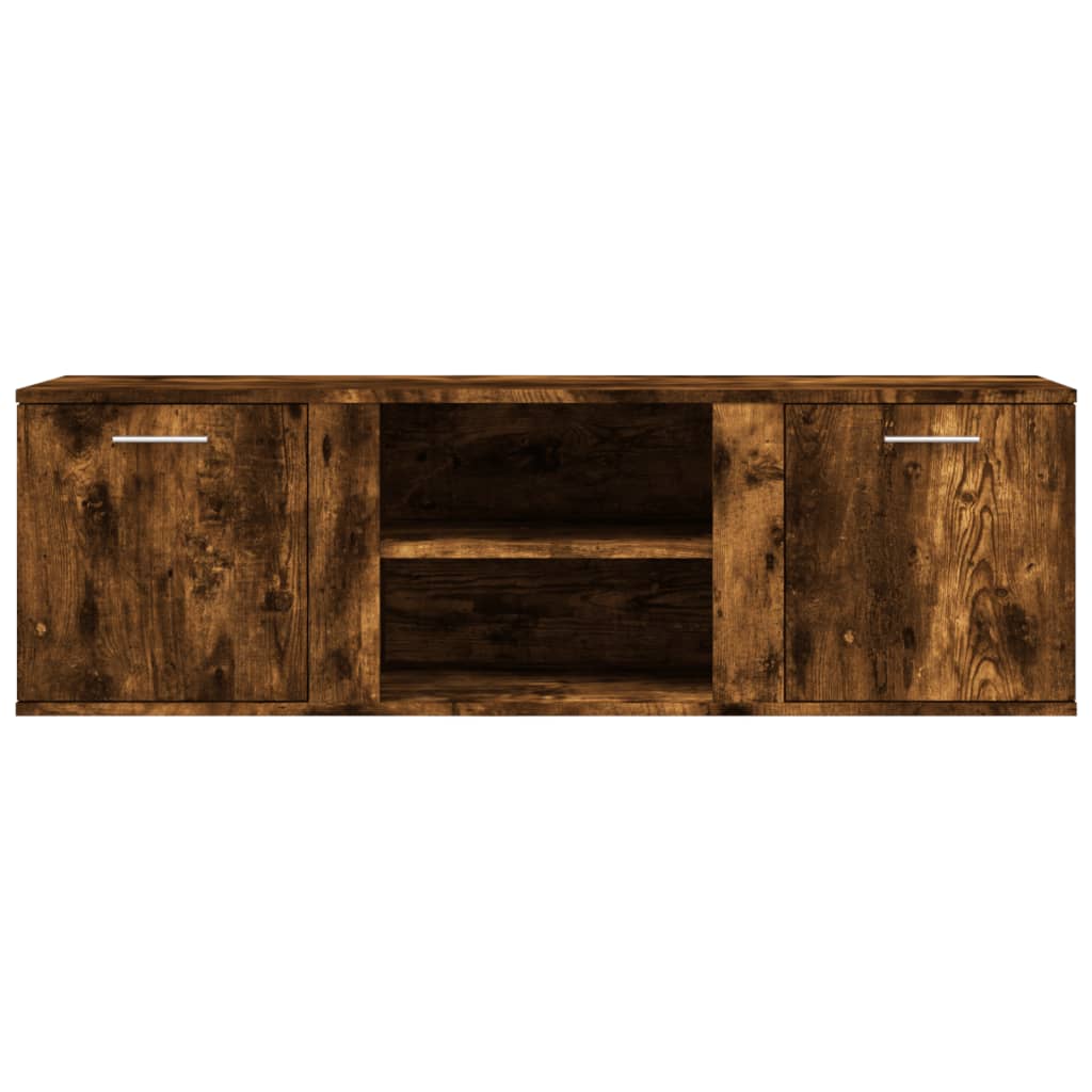 Smoked Oak TV Cabinet 120x34x37 cm Multilayer Wood