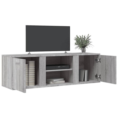 Mobile Porta TV Grigio Sonoma 120x34x37 cm in Legno Multistrato