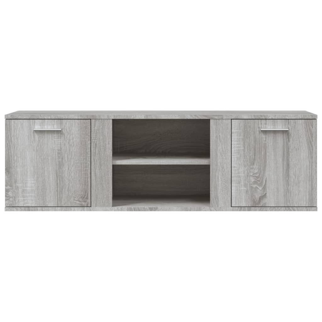 Sonoma Gray TV Stand 120x34x37 cm in Multilayer Wood