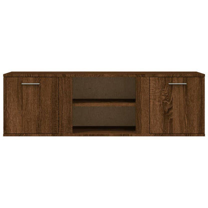 Brown Oak TV Cabinet 120x34x37 cm Multilayer Wood