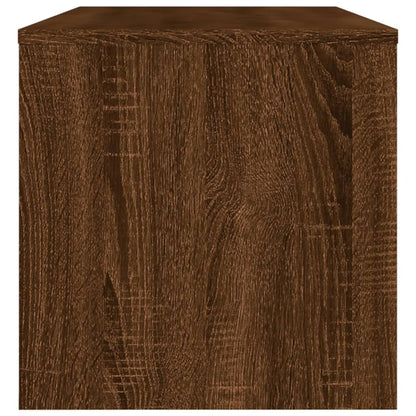 Brown Oak TV Cabinet 120x34x37 cm Multilayer Wood