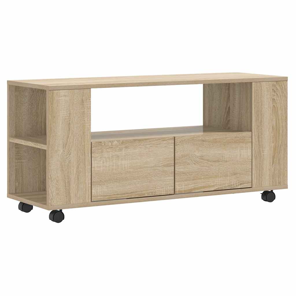 Mobile TV Rovere Sonoma 102x34,5x43 cm in Legno Multistrato