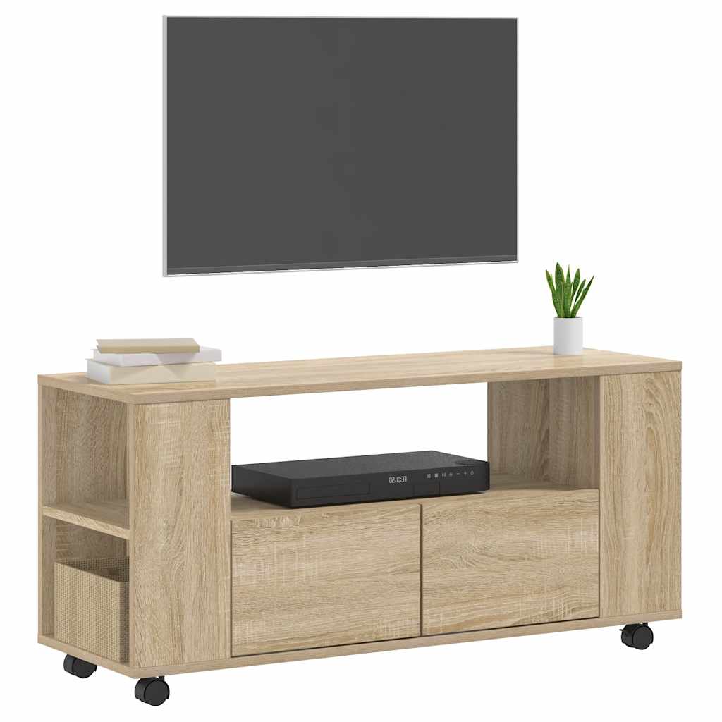 Mobile TV Rovere Sonoma 102x34,5x43 cm in Legno Multistrato