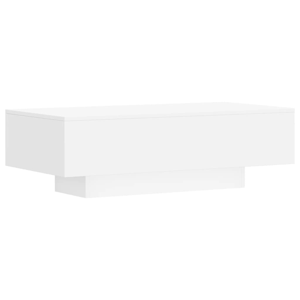 Tavolino da Salotto Bianco 100x49,5x31 cm in Legno Multistrato - homemem39