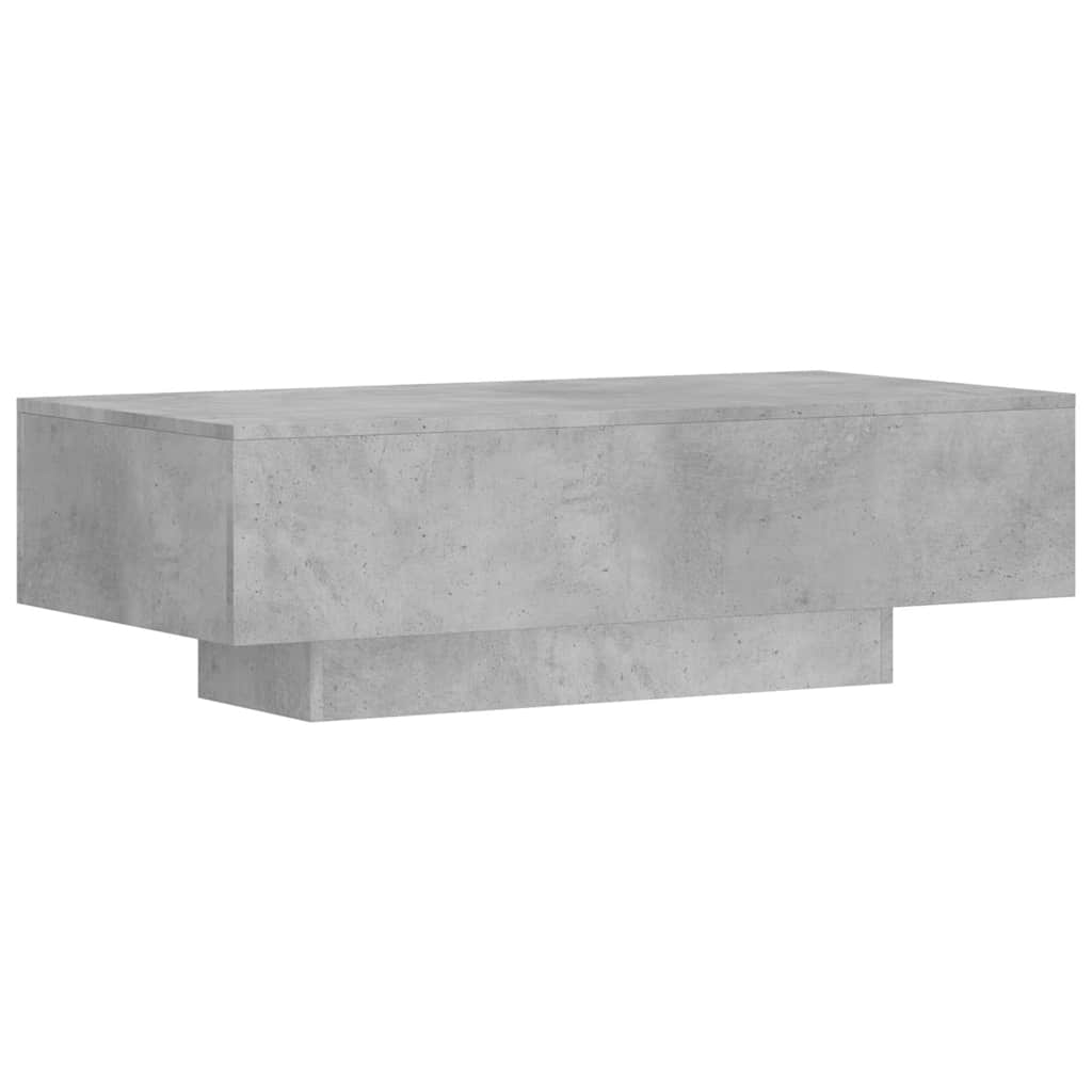 Tavolino Salotto Grigio Cemento 100x49,5x31cm Legno Multistrato | homemem39