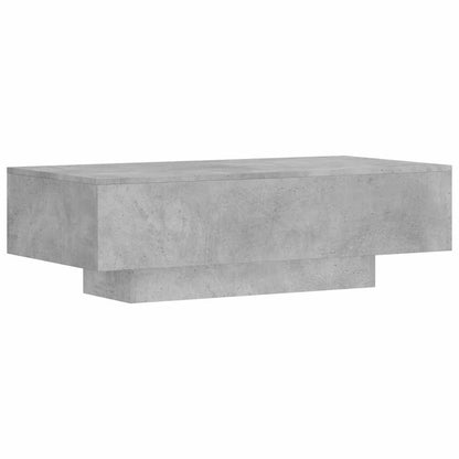 Tavolino Salotto Grigio Cemento 100x49,5x31cm Legno Multistrato | homemem39