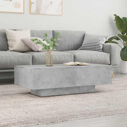 Tavolino Salotto Grigio Cemento 100x49,5x31cm Legno Multistrato | homemem39