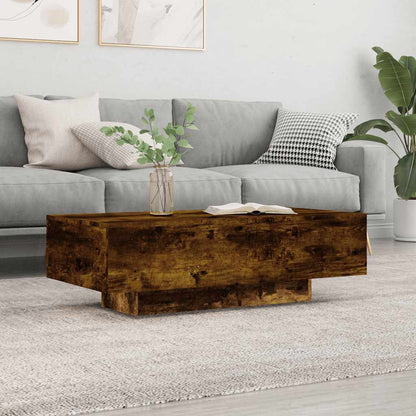 Tavolino da Salotto Rovere Fumo 100x49,5x31cm Legno Multistrato | homemem39