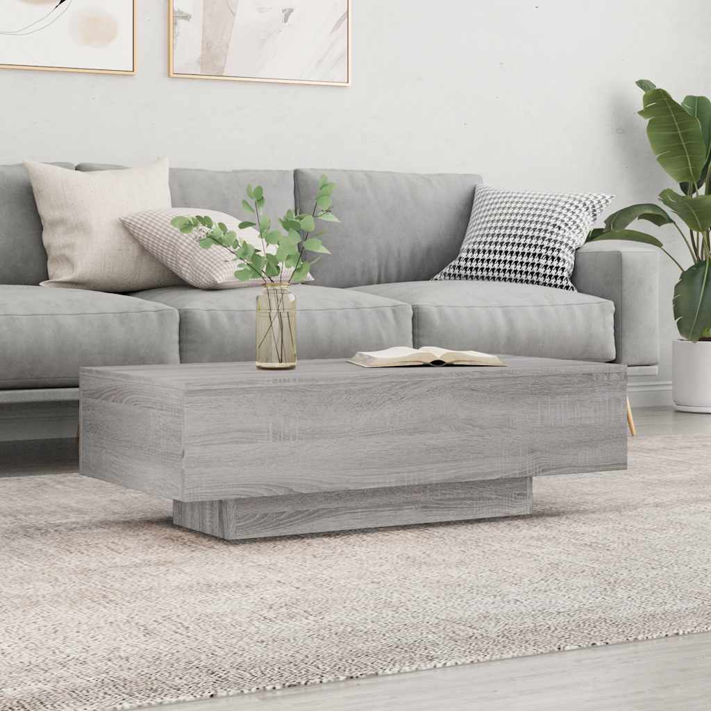 Tavolino Salotto Grigio Sonoma 100x49,5x31 cm Legno Multistrato | homemem39