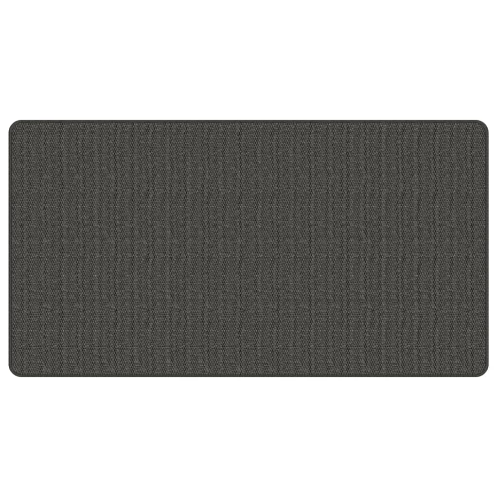 Tappeto Corsia Aspetto Sisal Antracite 80x150 cm - homemem39