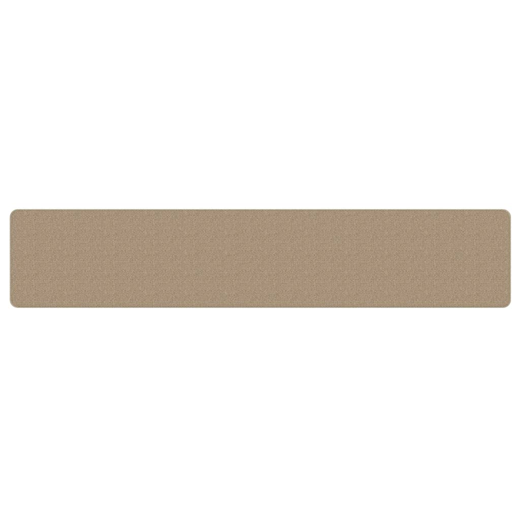 Tappeto Corsia Aspetto Sisal Sabbia 50x250 cm - homemem39