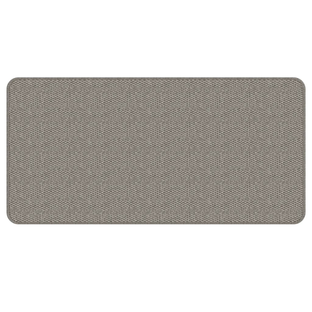 Tappeto Corsia Aspetto Sisal Argento 50x100 cm