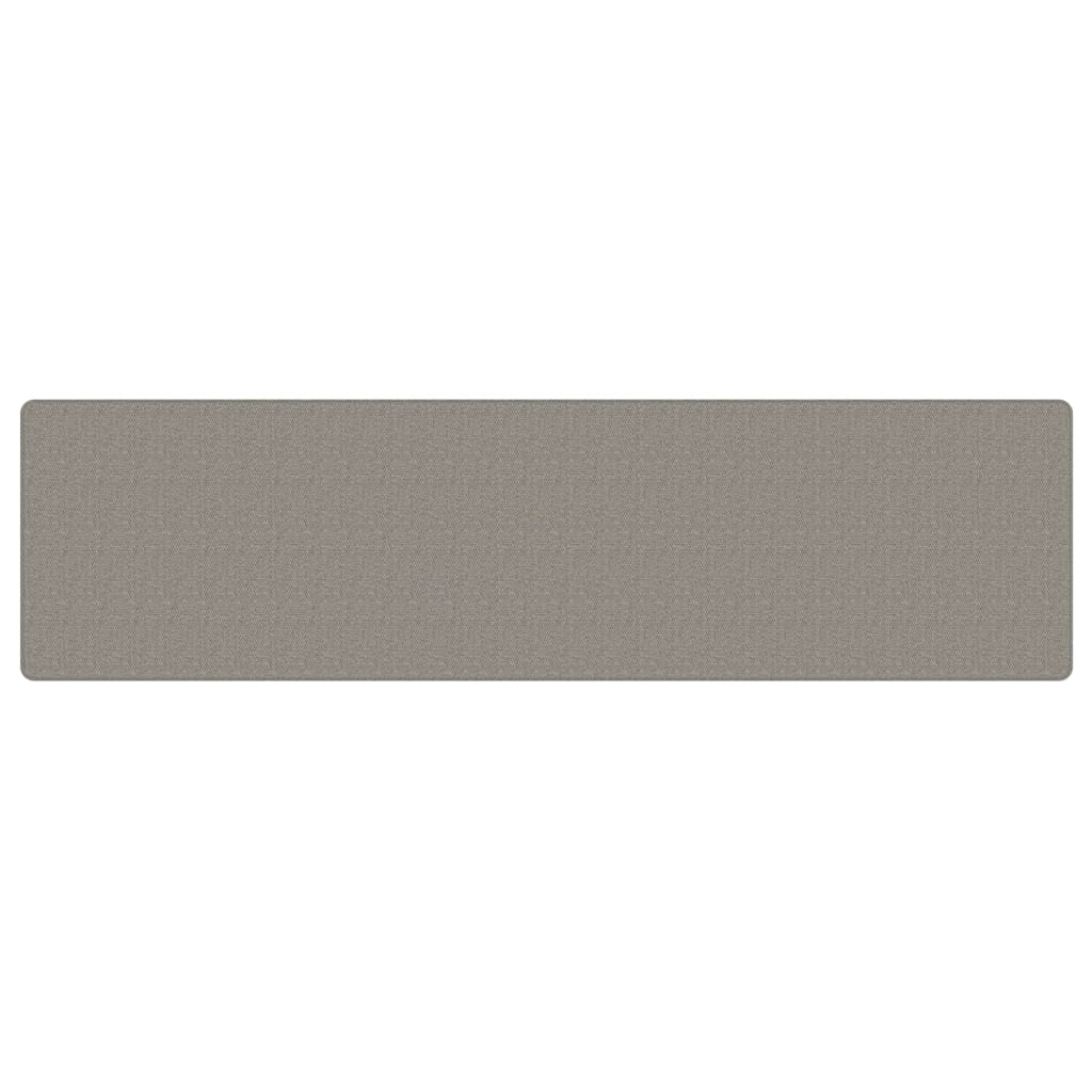 Tappeto Corsia Aspetto Sisal Argento 80x300 cm - homemem39