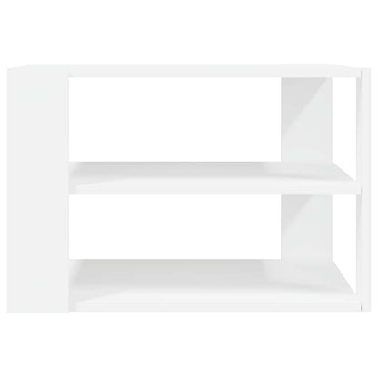 Tavolino da Salotto Bianco 58x58x40 cm in Legno Multistrato