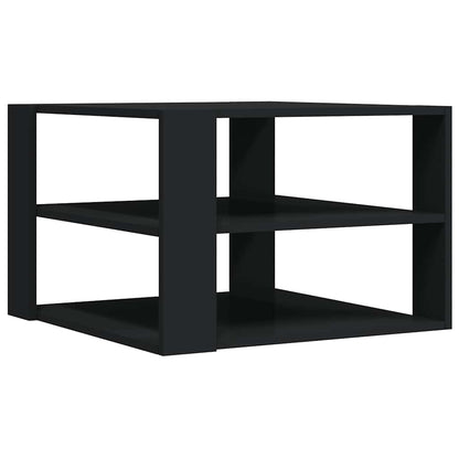 Tavolino da Salotto Nero 58x58x40 cm in Legno Multistrato | homemem39