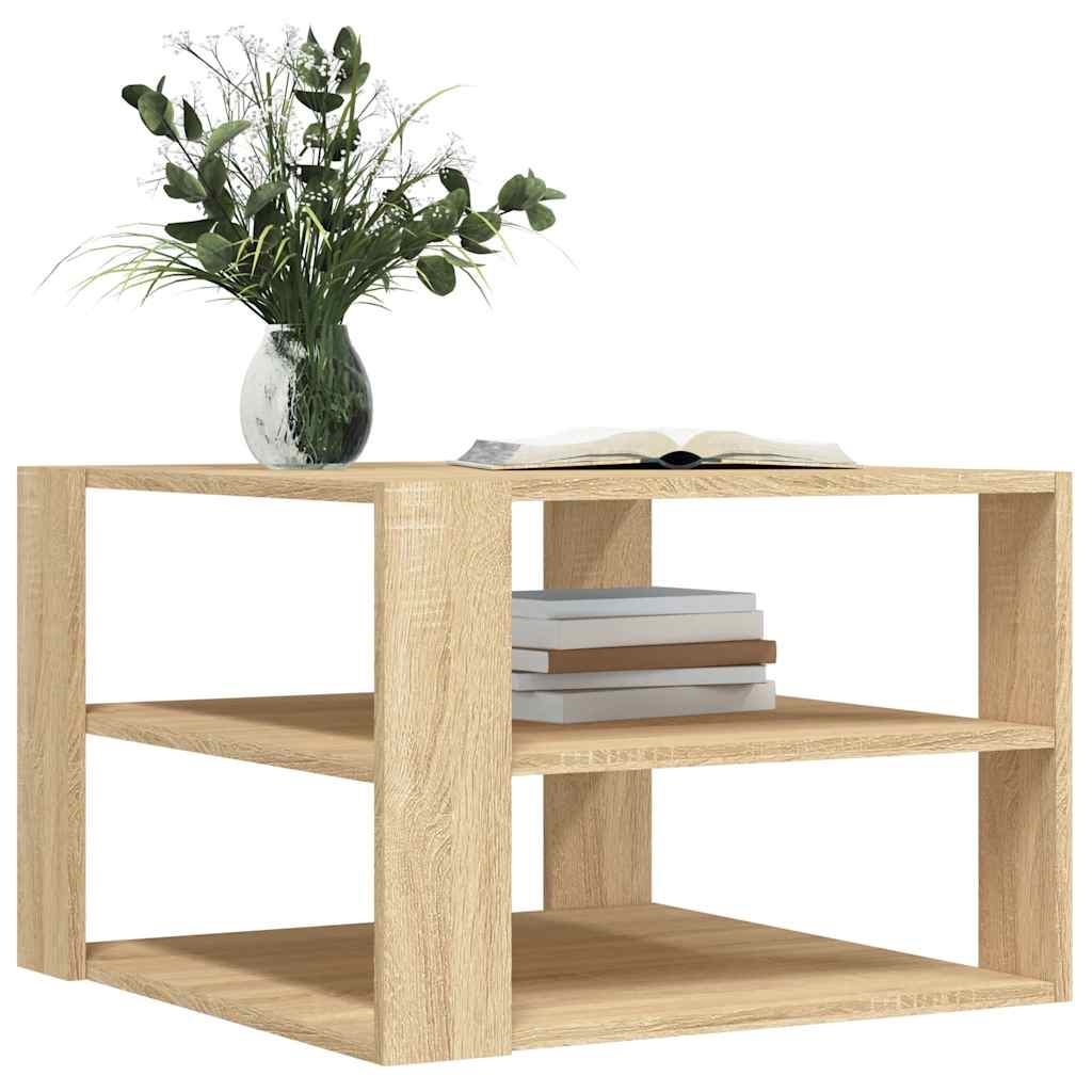 Tavolino Salotto Rovere Sonoma 58x58x40cm Legno Multistrato