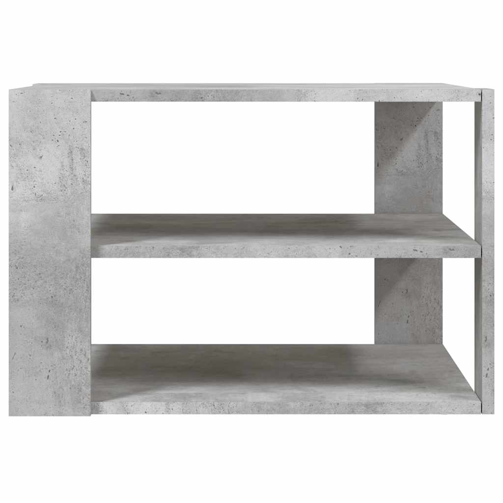 Tavolino da Salotto Grigio Cemento 58x58x40 cm Multistrato