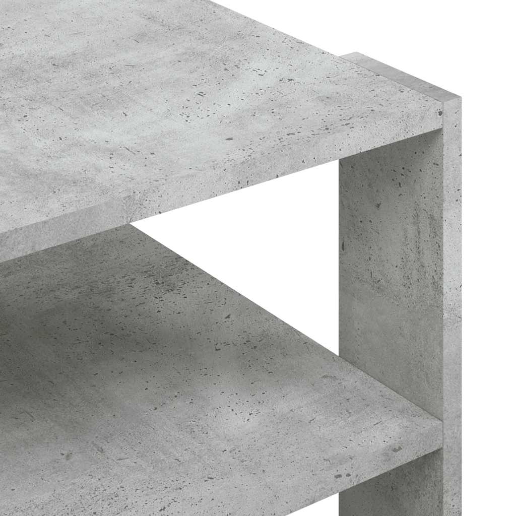 Tavolino da Salotto Grigio Cemento 58x58x40 cm Multistrato