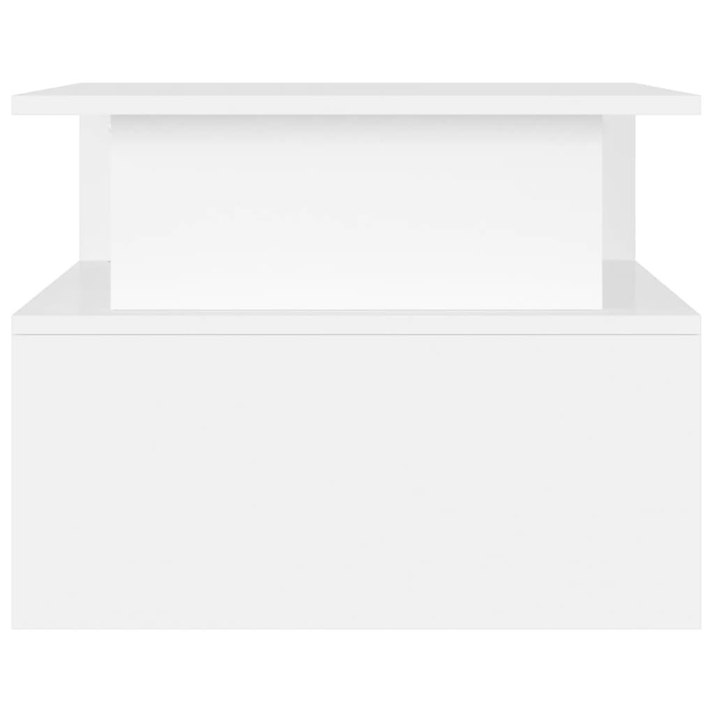 Tavolino da Salotto Bianco 90x55x42,5 cm in Legno Multistrato | homemem39