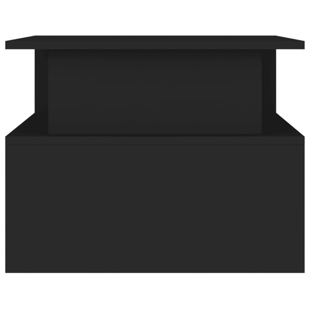 Tavolino da Salotto Nero 90x55x42,5 cm in Legno Multistrato | homemem39