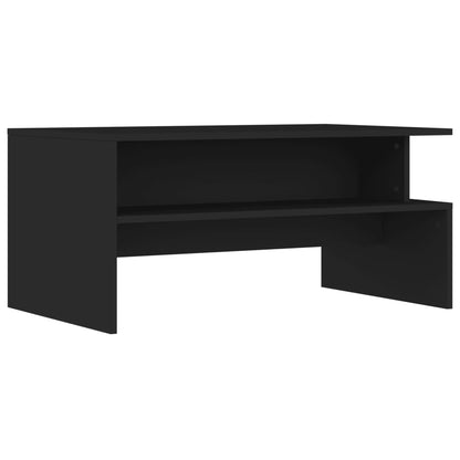 Tavolino da Salotto Nero 90x55x42,5 cm in Legno Multistrato | homemem39
