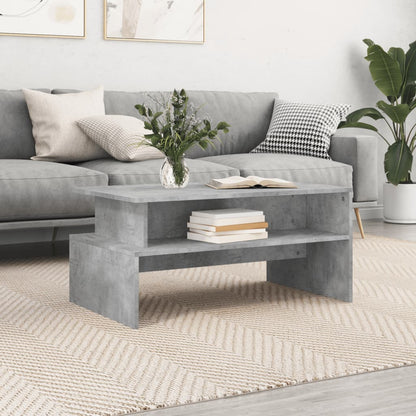 Tavolino Salotto Grigio Cemento 90x55x42,5 cm Legno Multistrato | homemem39