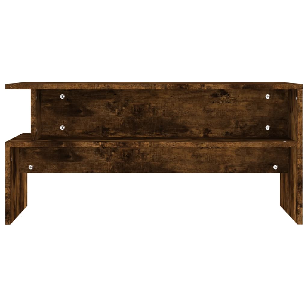 Tavolino da Salotto Rovere Fumo 90x55x42,5 cm Legno Multistrato