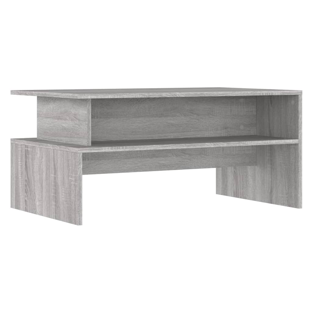 Tavolino Salotto Grigio Sonoma 90x55x42,5 cm Legno Multistrato