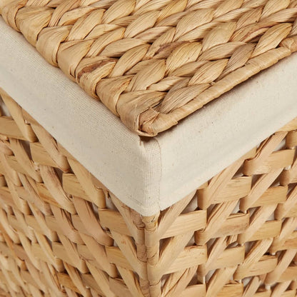 Cesto Portabiancheria a 3 Sezioni 75x42,5x52cm Giacinto d'Acqua