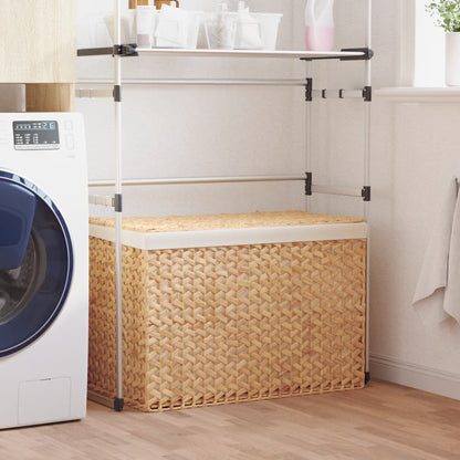 Cesto Portabiancheria a 3 Sezioni 75x42,5x52cm Giacinto d'Acqua | homemem39
