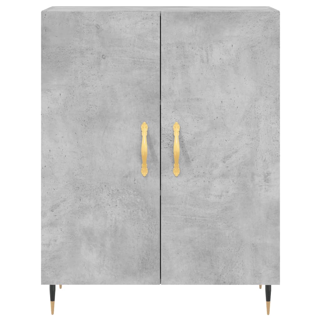 Credenza Grigio Cemento 69,5x34x180 cm in Legno Multistrato - homemem39