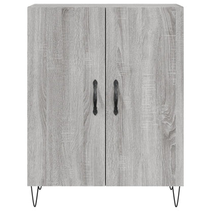 Credenza Grigio Sonoma 69,5x34x180 cm in Legno Multistrato