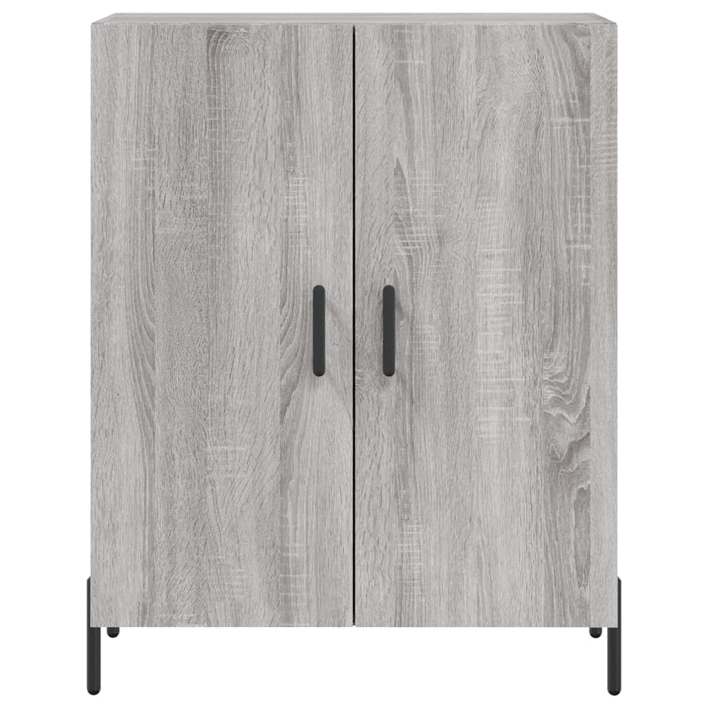 Credenza Grigio Sonoma 69,5x34x180 cm in Legno Multistrato