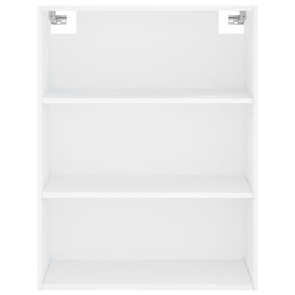 Credenza Bianca 69,5x34x180 cm in Legno Multistrato