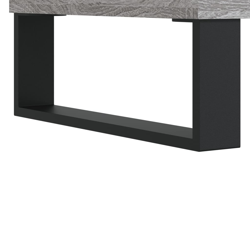 Credenza Grigio Sonoma 69,5x34x180 cm in Legno Multistrato