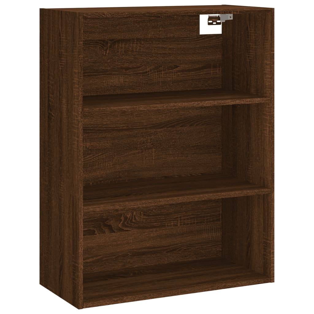 Brown Oak Sideboard 69.5x34x180 cm in Multilayer Wood