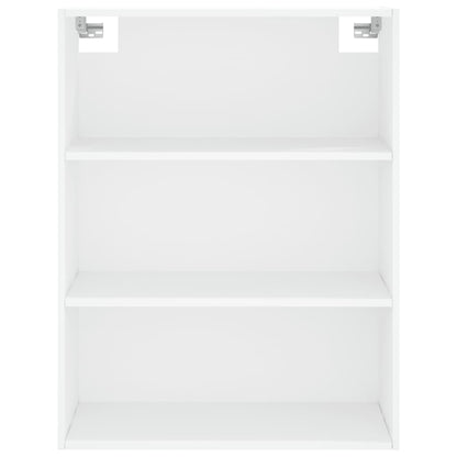 Credenza Bianca 69,5x34x180 cm in Legno Multistrato