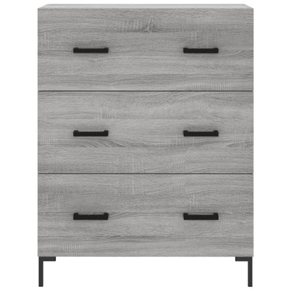 Credenza Grigio Sonoma 69,5x34x180 cm in Legno Multistrato